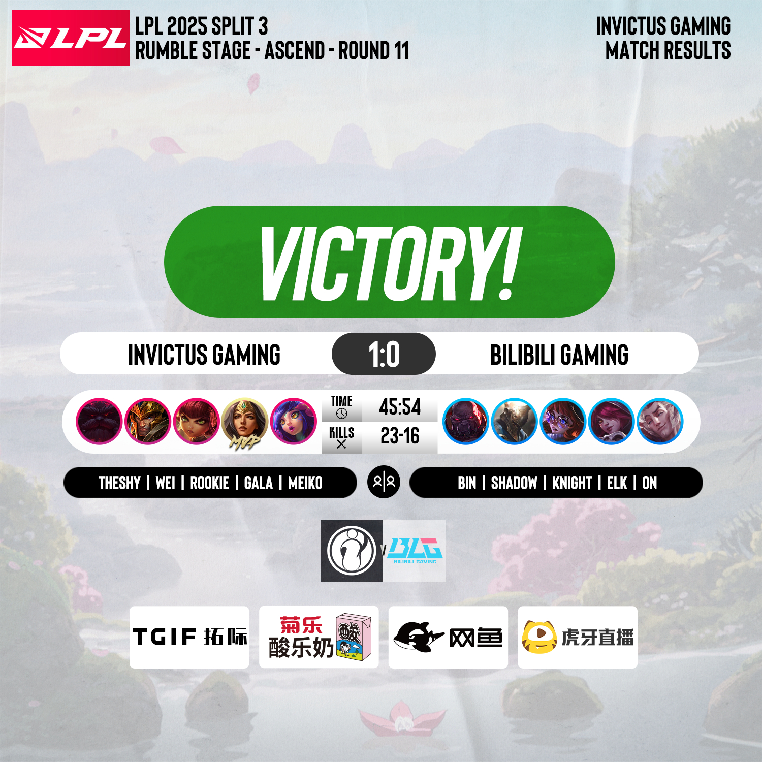 包含最新战报：LPL豪取连胜，冠军在望的词条